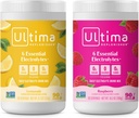 Ultima Replenisher Electrolyte Powder Drink Mix Bundle – Sugar Free – Lemonade and Raspberry, 90 Servings – Hydration Powder - 6 Key Electrolytes and Trace Minerals – Keto Friendly, Non-GMO