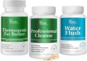 DR VITAMIN SOLUTIONS 15 Day Cleanse, Thermogenic Fat Burner, Water Weight Loss for Women & Men Bundle, 180 Capsules