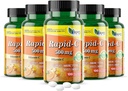 America Medic & Science Rapid-C 500mg Vitamin C Supplement 500 Tablets (5 Pack of 100 Tablets) Daily Immune System Support, Antioxidant | Vegan, Non-GMO Coated Ascorbic Acid for Adult Men & Women