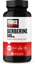 FORCE FACTOR Berberine 500mg Supplement, Cardiovascular Support Supplement, Supports Heart Health, Premium Quality, Vegan, No Gelatin, Non-GMO, 60 Vegetable Capsules