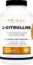 Primal L-Citrulline Capsules (180 Capsules / 1,500 mg Per Serving) | Premium L-Citrulline Supplement