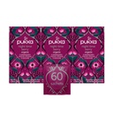 Pukka Organic Tea Bags, Night Time Berry Herbal Tea with Chamomile, Echinacea, and Elderberry, Perfect for Overnight Wellness, 20 Count (Pack of 3), 60 Tea Bags