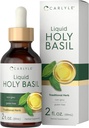 Carlyle Holy Basil Tincture | 2 Fl Oz | Liquid Extract Supplement | Tulsi Leaf | Vegetarian Drops | Non-GMO, Gluten Free