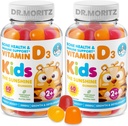 DR. MORITZ Vitamin D Gummies for Kids and Adults (2000 IU) - Chewable Kids Vitamin D Supplement for Immune Support - Vegetarian and Gelatin-Free, 2 Pack (120 Count)