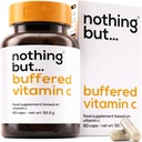 Buffered Vitamin C 1000mg - High Strength Vitamin C Supplement for Immune System, Sensitive Stomach, Antioxidant Support - High Absorption with Calcium L-Ascorbate - 60 Slow Release Capsules
