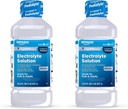 Amazon Basic Care Oral Electrolyte Solution, Unflavored, 33.8 Fl Oz (Pack of 2)