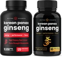 NutraChamps Complete Ginseng Duo - The Complete Energy, Focus & Stamina Support Bundle – Ginseng Gold & Korean Red Panax Ginseng