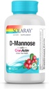 SOLARAY D-Mannose with CranActin, 60 Vegetarian Capsules
