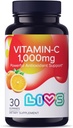 Vitamin C 1000mg Gummies for Kids & Adults |Antioxidant & Immune Support Supplement | Vegan Multivitamin for Hair, Skin & Nails | Non-GMO, Gluten-Free, Gelatin-Free Chewable 1000mg Per Serving 30 Ct