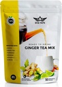 Ginger Turmeric Herbal Tea Mix – 50 Servings - Refreshing Blend of Lemon, Licorice, Decaf Green Tea, Vitamin C – Caffeine-Free, Vegan, Gut-Friendly Detox Tea - Powder