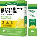 Nature's Truth Electrolyte Powder Packets | 10 Pack | Sugar Free | Vegan, Non-GMO & Gluten Free Drink Mix Supplement