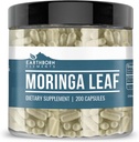 Earthborn Elements Moringa 200 Capsules, Pure & Undiluted, No Additives