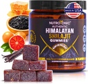 Organic SHILAJIT Gummies by NutroTonic | Cane Sugar Free, Sweetened by Organic Manuka Honey | Clean Formula | Natural Fulvic & Humic Acid | Heart & Brain, Cellular Health | 30 Healthy Gummies (1)