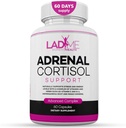Adrenal Support Cortisol Manager & Mood Support Boost Vitamin C, B6 Ashwagandha Root & L-TYROSINE Fatigue Supplement Specially Designed for Women by Ladyme 60 Capsules