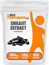 BulkSupplements.com Shilajit Extract Powder - Fulvic Acid Supplement, Shilajit Supplement - Gluten Free, 500mg per Serving of Shilajit Powder, 250g (8.8 oz) (Pack of 1)