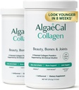 ALGAECAL Collagen - 4 Clinically-Supported Peptides VERISOL®, FORTIGEL®, UC-II®, FORTIBONE®, Anti-Aging Hydrolyzed Collagen Powder, 60 Servings, Made in USA