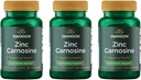 Swanson Zinc Carnosine (PepZin GI) - Natural Supplement Promoting Gastric Health & Digestive Support - Supports Microbial Balance in The Stomach - (60 Capsules) (3 Pack)