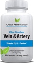 Vein & Artery Supplement - Blood Flow Supplement with Calcium - Blood Circulation Support for Men, Women - Circulation and Vein Support - 60 ct