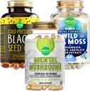 Maju Superfoods Mental Mushrooms, Black Seed Oil, and Sea Moss Capsules Bundle