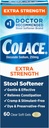 Colace Extra Strength Stool Softener for Gentle Effective Constipation Relief, #1 Doctor Recommended Stool Softener Brand, 250 mg Docusate Capsules, 60 Count (Pack of 1)