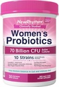 NewRhythm Women's Probiotics, Organic Prebiotics, 70 Billion CFU 10 Strains, Vaginal Probiotics for Urinary & Digestive Health, 30 Vegan Capsules, No Bloating