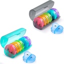 2 Pack Weekly Pill Organizer 7 Day 2 Times a Day, Sukuos Large Daily Pill Cases for Pills/Vitamin/Fish Oil/Supplements, BPA Free Pill Box, Easy to Clean