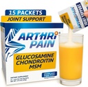 Arthripain – Joint Support Cartilage Repair Supplement – Clinically Tested Joint Juice - Ligament Relief Support – Glucosamine Chondroitin MSM – Swollen Knee Treatment –Sugar-Free – Made in US - 15ct