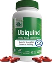 Health Thru Nutrition Ubiquinol 200mg 90 Softgels as Kaneka QH Reduced CoQ-10 | Stabilized - 3rd Party Tested | Enhanced Bioavailability | Cardiovascular & Mitochondria Function Support | Non-GMO