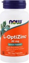NOW Opti L-zinc, 30mg, 100 Capsules (Pack of 3)