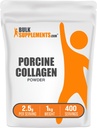 BulkSupplements.com Porcine Collagen Powder - Hydrolyzed Collagen, Peptides - Gluten Free, 2500mg per Serving, 5kg (11 lbs) (Pack of 5)