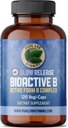 Pure Lab Vitamins Bioactive B Complex - 120 Vegan Caps Slow Release Formula (B1, B2, B3, B5, B6, B7, B9, B12) - 60 Days Supply, Gluten & Sugar Free Made in Canada