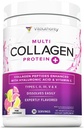 Multi Collagen Peptides Powder for Women - Hydrolyzed Flavored Collagen Powder for Women with Types I II III V & X Vitamin C & Hyaluronic Acid for Hair Skin and Nails (Pink Lemonade) - 30 Servings