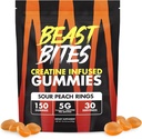 BEAST BITES - Creatine Infused Gummies - 5g Creapure Creatine Monohydrate Per Serving - NSF Certified for Sport - 30 Servings