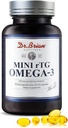Dr.Brian Fish Oil Supplement 130 Softgel, Highly Absorbed rTG Mini Omega 3 Fish Oil Capsule with EPA/DHA Fatty Acids Vitamin D E, 500mg rTG Omega-3 Support Heart Brain Immune Health No Fishy Taste