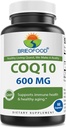 Brieofood CoQ10 600 mg per Capsule - Heart Health Support - 60 Count