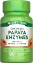 Nature's Truth Papaya Enzyme Chewable Tablets | 120 Count | Vegan, Non-GMO & Gluten Free Supplement for Digestion | Natural Tropical Flavor
