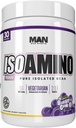Man Sports ISO-Amino Pure Isolated BCAAs - Build Lean Muscle - Branched Chain Amino Acids Powder - Keto BCAA - Accelerate Recovery - 210 Grams, 30 Servings - Grape Bubble Gum