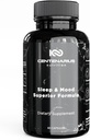 Centenarius Nutrition Sleep and Mood Formula with L-Theanine, 5-HTP, PharmaGABA + More for Sleep + Enhanced Mood & Stress Levels (60 Count)