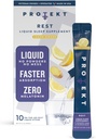 PROTEKT GABA L Theanine Supplement | Melatonin-Free Sleep Aid for Adults | Valerian Root for Night Support & Restful Sleep | GABA Calm Liquid Drink Mix for Adults | Lemon Ginger, Pack of 10