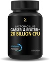 HUMANX Lactobacillus Gasseri & Reuteri+ 20 Billion CFU Plus Organic Prebiotics and Punicaligans - Probiotic Supplements - USA Made - Non-GMO - Performance Driven Delayed Release Capsule