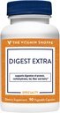 The Vitamin Shoppe Digest Extra Enzymes - Advanced Digestive Support | Gluten Dairy Protein Fat | 90 Vegetable Capsules | Comprehensive