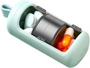 Pill Container, Small Portable Travel Pill Case, Mini Size Pill Organizer, Pill Box for Vitamin, Fish Oil, Supplements, 3 Compartment Sliding Daily Pill Case (Green)…