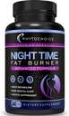 Night Time Weight Loss Pills for Women-Carb Blocker Appetite Suppressant with Melatonin-Fat Burner Diet Pills That Work Fast for Women-Nighttime Metabolism Booster-Made in USA-1 Pack