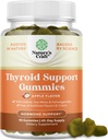 Natures Craft Vegan Thyroid Gummies with Sea Moss - Thyroid Support Gummies for Comprehensive Support for Men and Women with Iodine Selenium and Other Potent Vitamins - Gelatin-Free Non-GMO 90