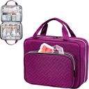 BAGSFY Medicine Bag for Traveling, Pill Bottle Organizer Storage, Large Medication Travel Case, Pills Box for Vitamin, First Aid Kit Bags Empty. (Comes with Weekly Pill Organizer)