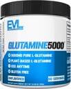Pure Vegan L-Glutamine Powder Supplement - Evlution Nutrition Nitric Oxide Booster 5g L Glutamine Supplement for Post Workout Recovery Enhanced Pumps Gut Health Energy and Immunity - Unflavored