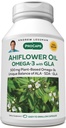 ANDREW LESSMAN Ahiflower Omega-3 with GLA - 240 Softgels - Uniquely Balanced, Plant-Based Source of Essential Omega-3 Fatty acids. No Stomach Upset, Contaminants or Mercury. Easy to Swallow