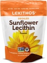 Deoiled Sunflower Lecithin Powder 16oz, Daily Lecithin Supplement for Cooking, Baking & Gummies,1760mg Phosphatidyl Choline Supplement - Great for Clogged Milk Ducts! 65 Servings, Non-GMO