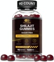 EFFECTIVE NUTRA Shilajit Gummies 1000mg | Pure Shilajit Resin for Energy, Brain & Immunity | Supplement for Men & Women | Sugar-Free, Vegan, Gluten-Free | Natural Berry Flavor, Made in USA (90ct)