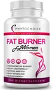 Fat Burner for Women with Raspberry Ketones, Green Tea & African Mango – Best Diet Pills that Work Fast for Women, All-Natural Weight Loss Supplements Supports Metabolism & Belly Fat Burn, 60 Capsules